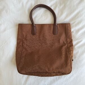 Longchamp Brown Monogram Tote Bag